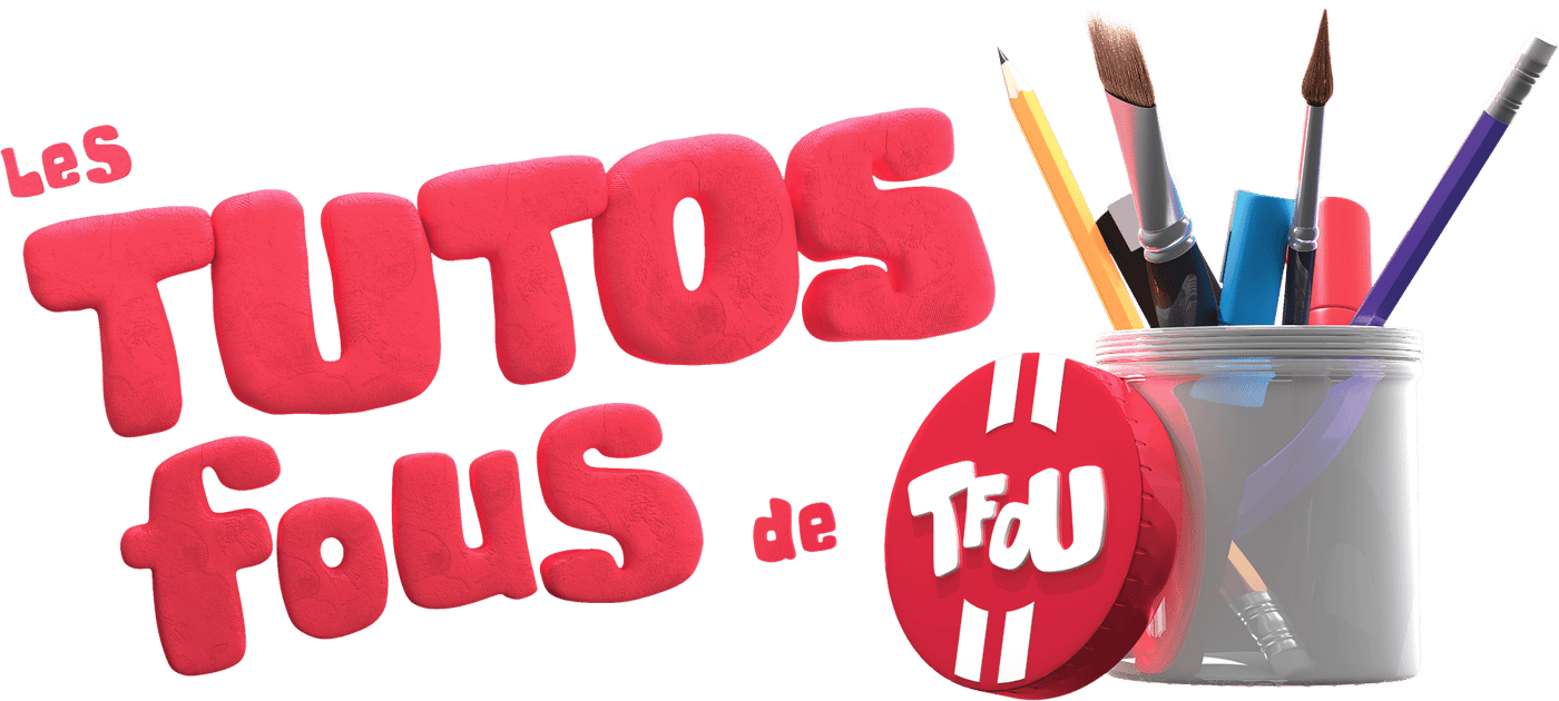 3D logo of the Tfou Les Tutos Fous TV show
