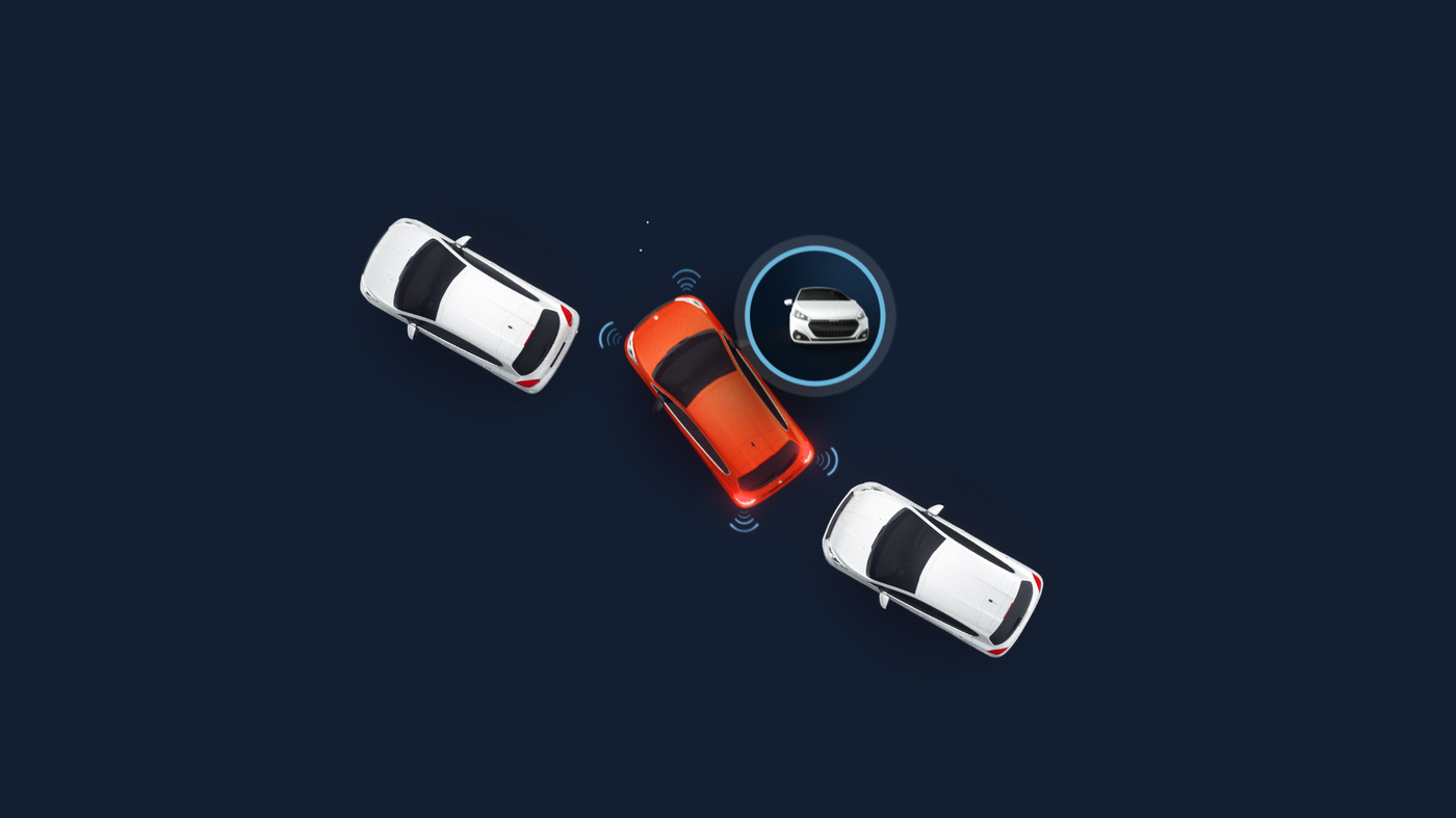 3D Motion Design animation of a car parking