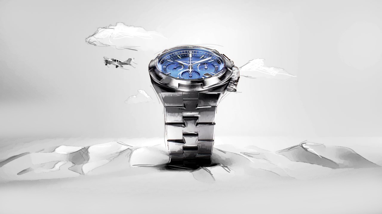 Illustration of the Vacheron Constantin watch in a desert environnement