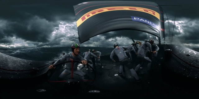 Stereoscopic VR 3D render of our Luna Rossa animation