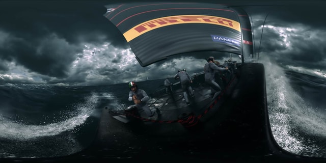 Stereoscopic VR 3D render of our Luna Rossa animation