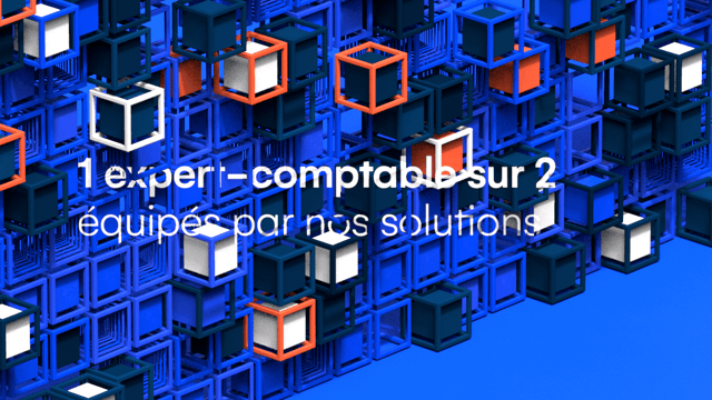 Abstract colored 3D cubes and grid for a motion design animation