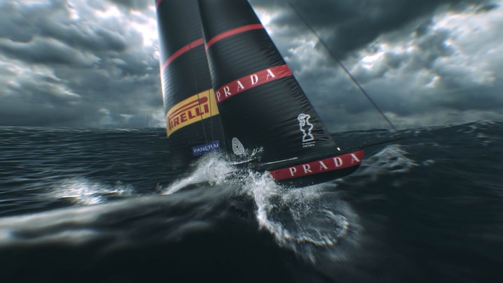 Still images from our VR experience 3D animation for Panerai and Luna Rossa