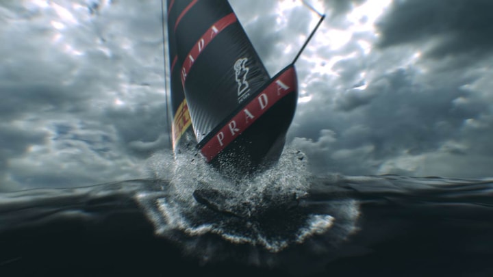 Still images from our VR experience 3D animation for Panerai and Luna Rossa