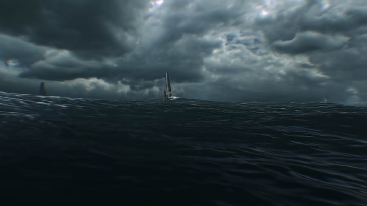 Still images from our VR experience 3D animation for Panerai and Luna Rossa
