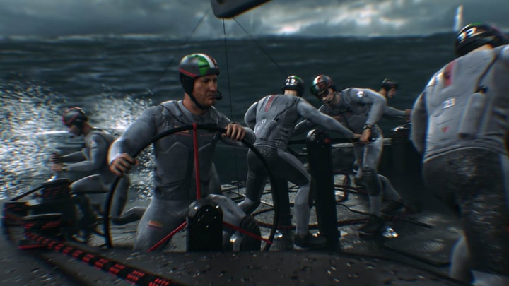Still images from our VR experience 3D animation for Panerai and Luna Rossa