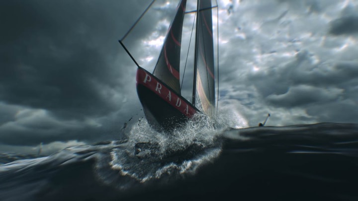 Still images from our VR experience 3D animation for Panerai and Luna Rossa
