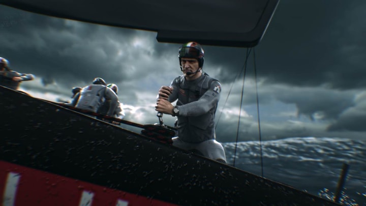 Still images from our VR experience 3D animation for Panerai and Luna Rossa
