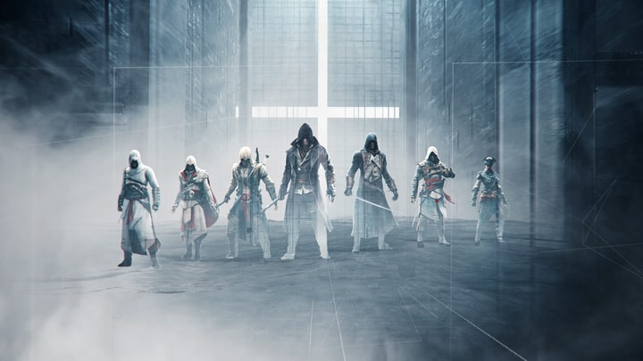 Stillframes from our Assassin's Creed Motion Design animation