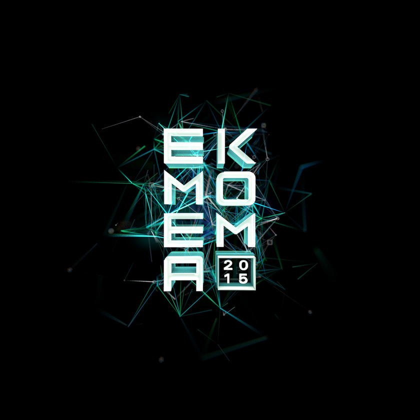 Plexus style visual made with X-Particles in Cinema 4D
