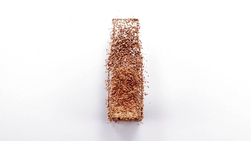 3D golden particles around a Dior Product for the CNY animation