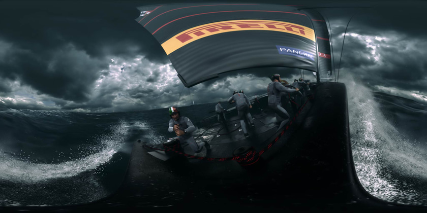 Stereoscopic VR 3D render of our Luna Rossa animation