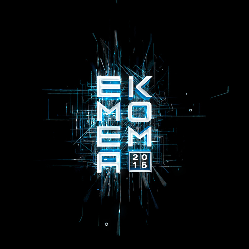 Plexus style visual made with X-Particles in Cinema 4D