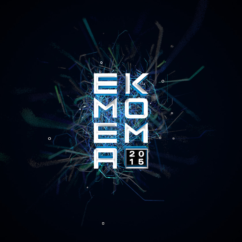 Plexus style visual made with X-Particles in Cinema 4D