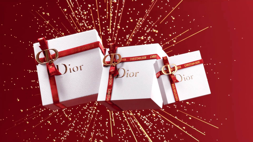 3D Dior boxes motion design from the CNY 3D animation