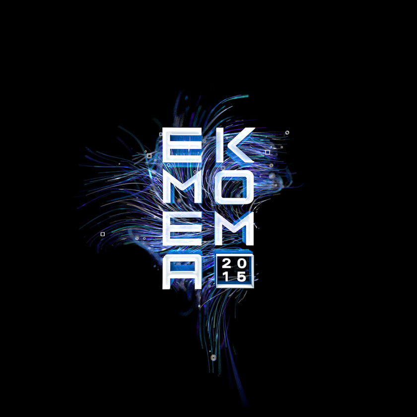 Plexus style visual made with X-Particles in Cinema 4D