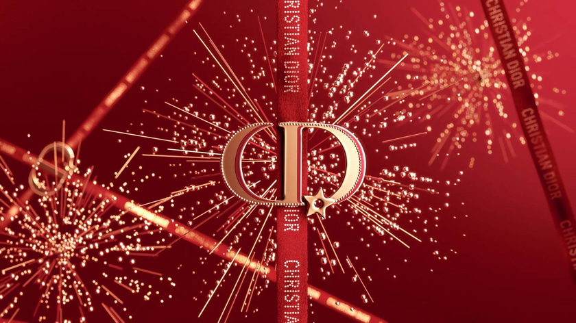 3D Christian Dior logo motion design from the CNY 3D animation