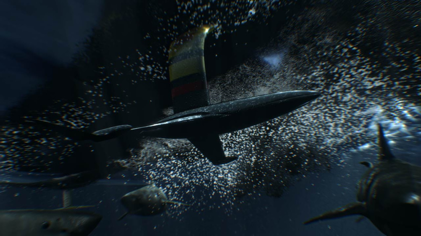 Still images from our VR experience 3D animation for Panerai and Luna Rossa