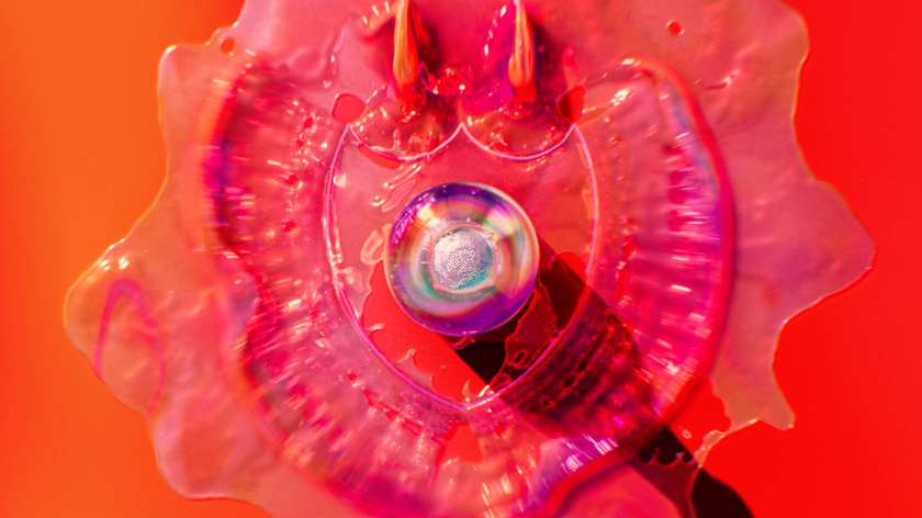 Motion design 3D liquid simulation with realflow