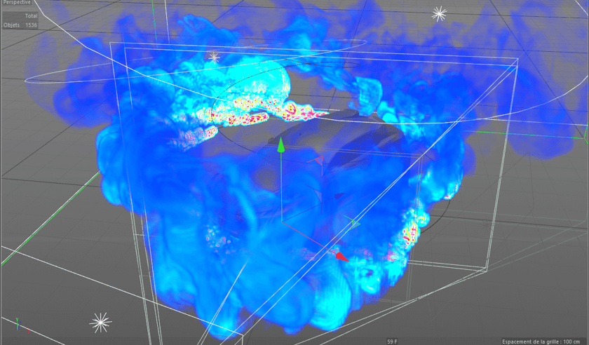 3D Smoke Simulation with Turbulence FD in Cinema 4D