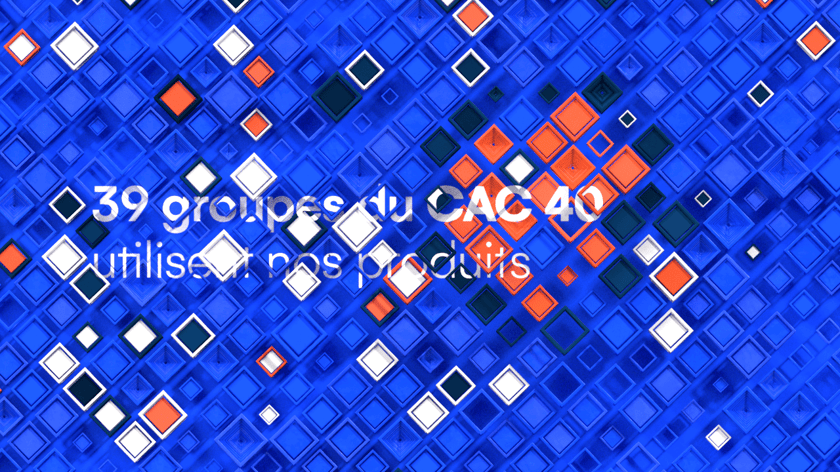 Abstract geometric design composed of hundred of colored 3D cubes