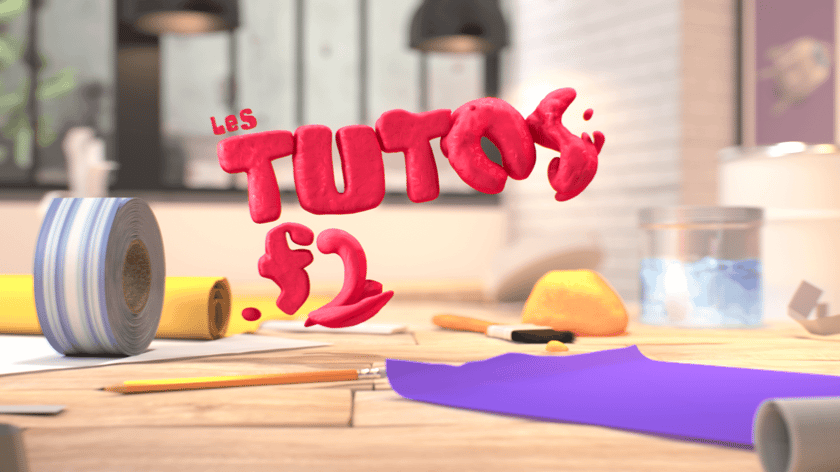 Morphing between plasticine letters in a 3D stop motion animation